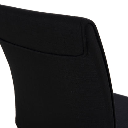 DINING CHAIR PERKY HM18347.02 BLACK FABRIC & METAL LEGS 44x60x87Hcm.