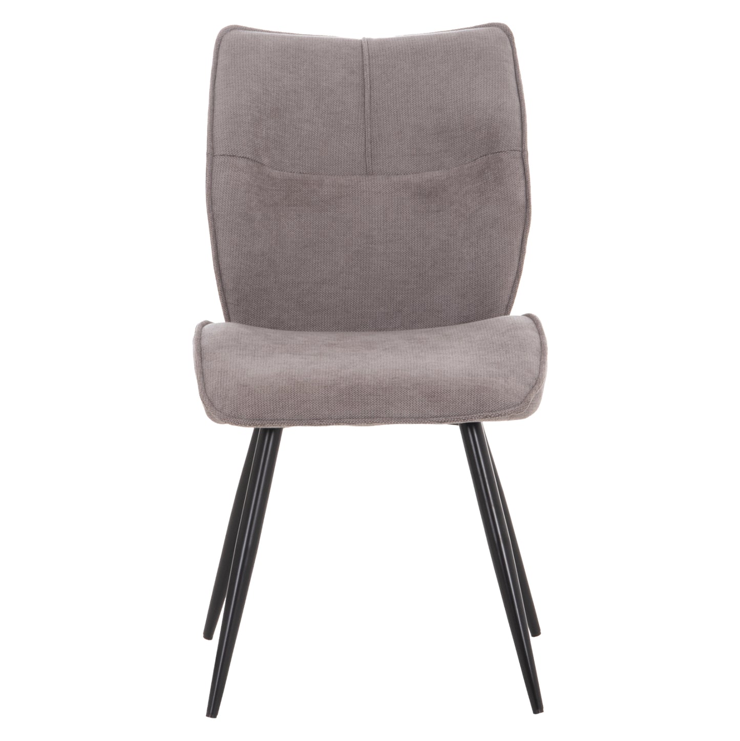 DINING CHAIR GAFF HM18425.01 LIGHT GREY FABRIC-METAL BLACK LEGS 49x63x90Hcm.