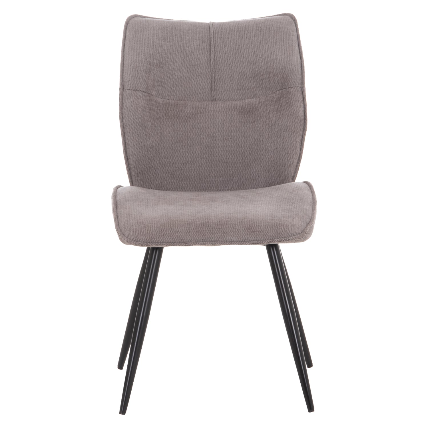 DINING CHAIR GAFF HM18425.01 LIGHT GREY FABRIC-METAL BLACK LEGS 49x63x90Hcm.