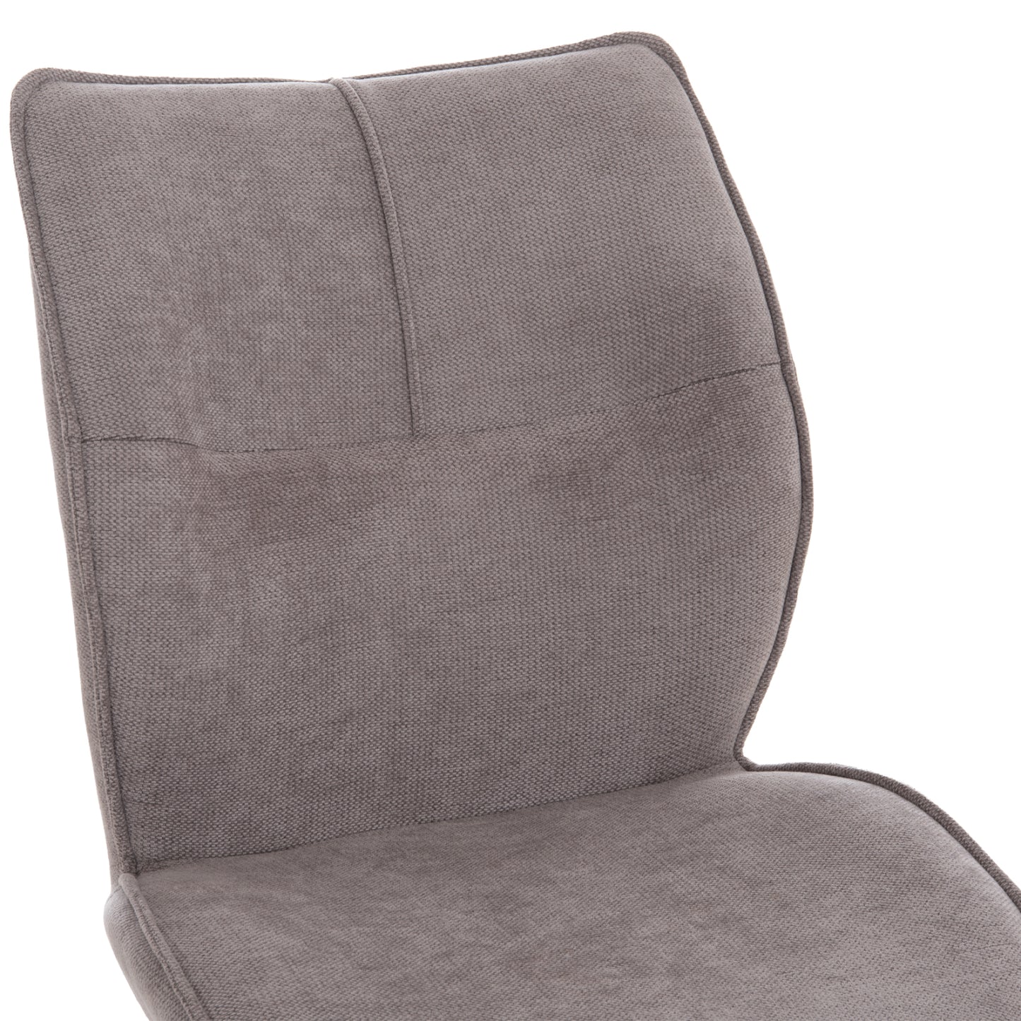 DINING CHAIR GAFF HM18425.01 LIGHT GREY FABRIC-METAL BLACK LEGS 49x63x90Hcm.