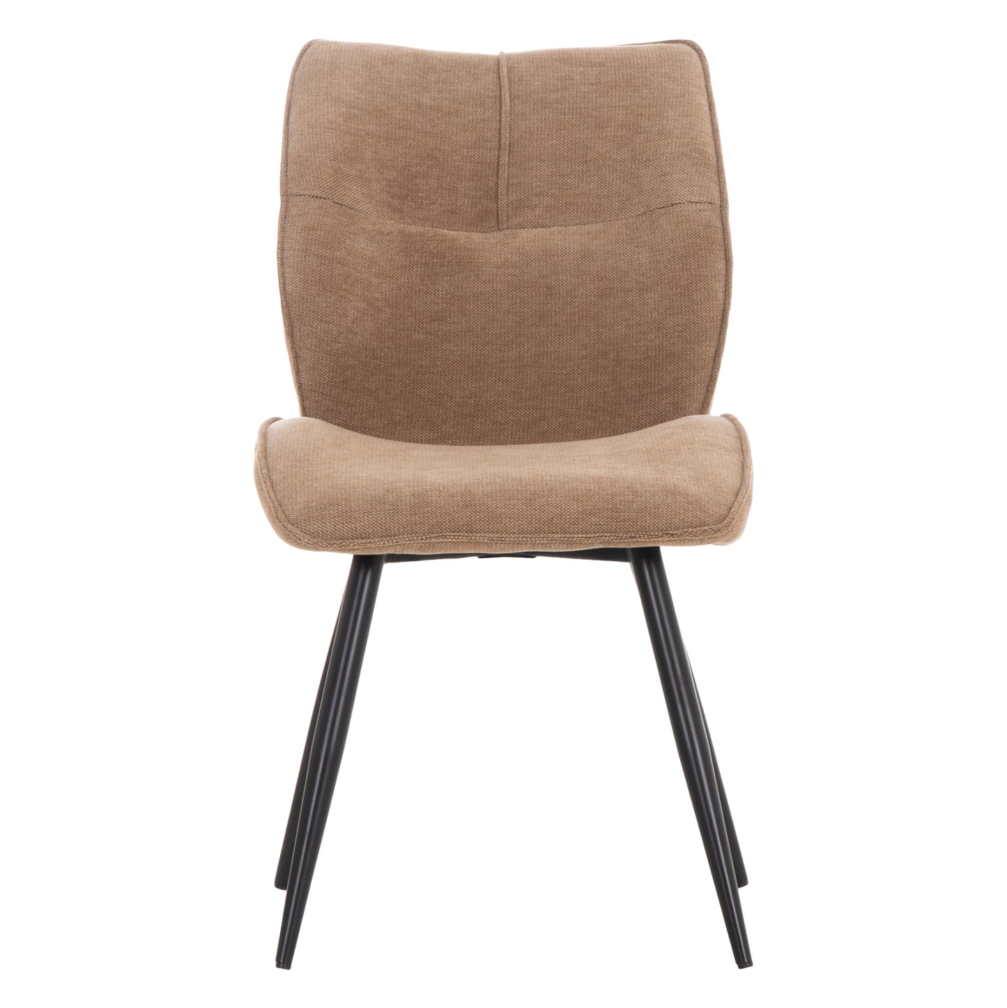 DINING CHAIR GAFF HM18425.03 TAUPE FABRIC-METAL BLACK LEGS 49x63x90Hcm.