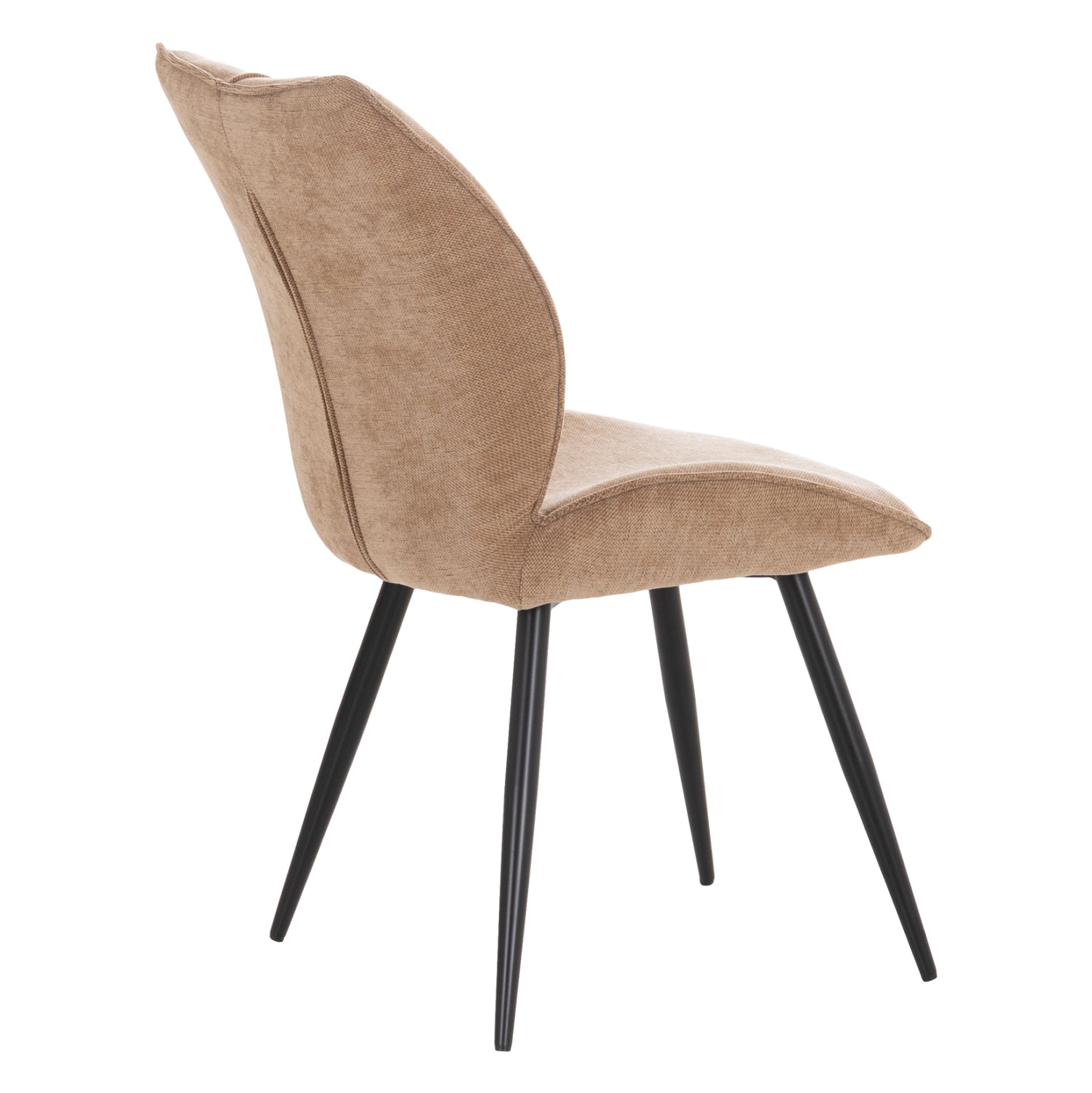 DINING CHAIR GAFF HM18425.03 TAUPE FABRIC-METAL BLACK LEGS 49x63x90Hcm.