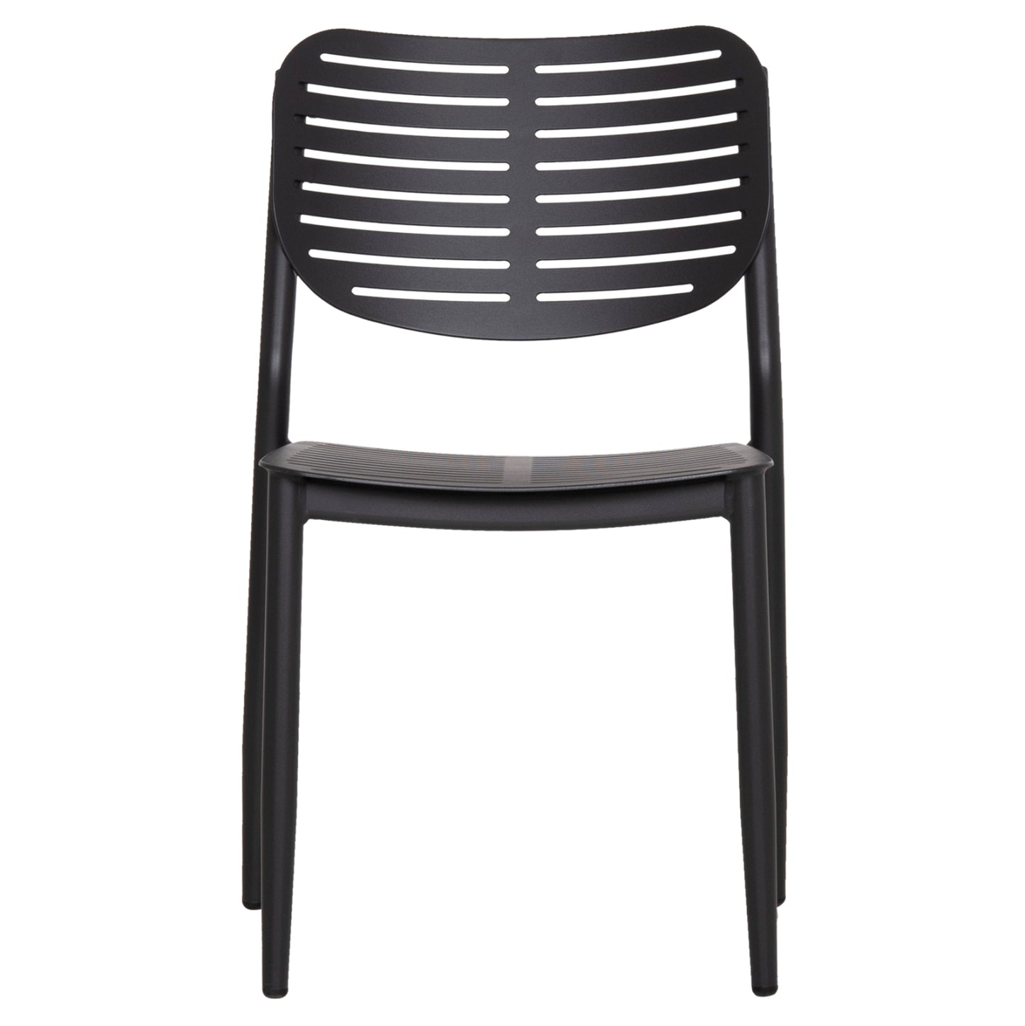 DINING CHAIR HILLIARD HM6645.01 ALUMINUM IN CHARCOAL COLOR 46x54x78Hcm