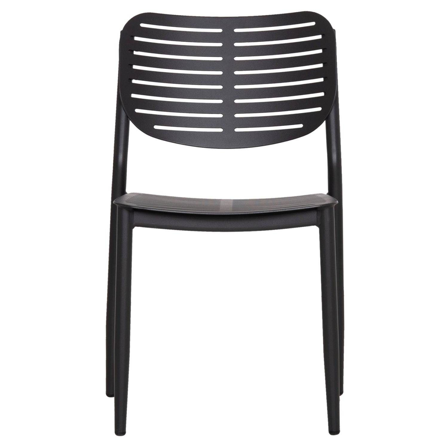 DINING CHAIR HILLIARD HM6645.01 ALUMINUM IN CHARCOAL COLOR 46x54x78Hcm