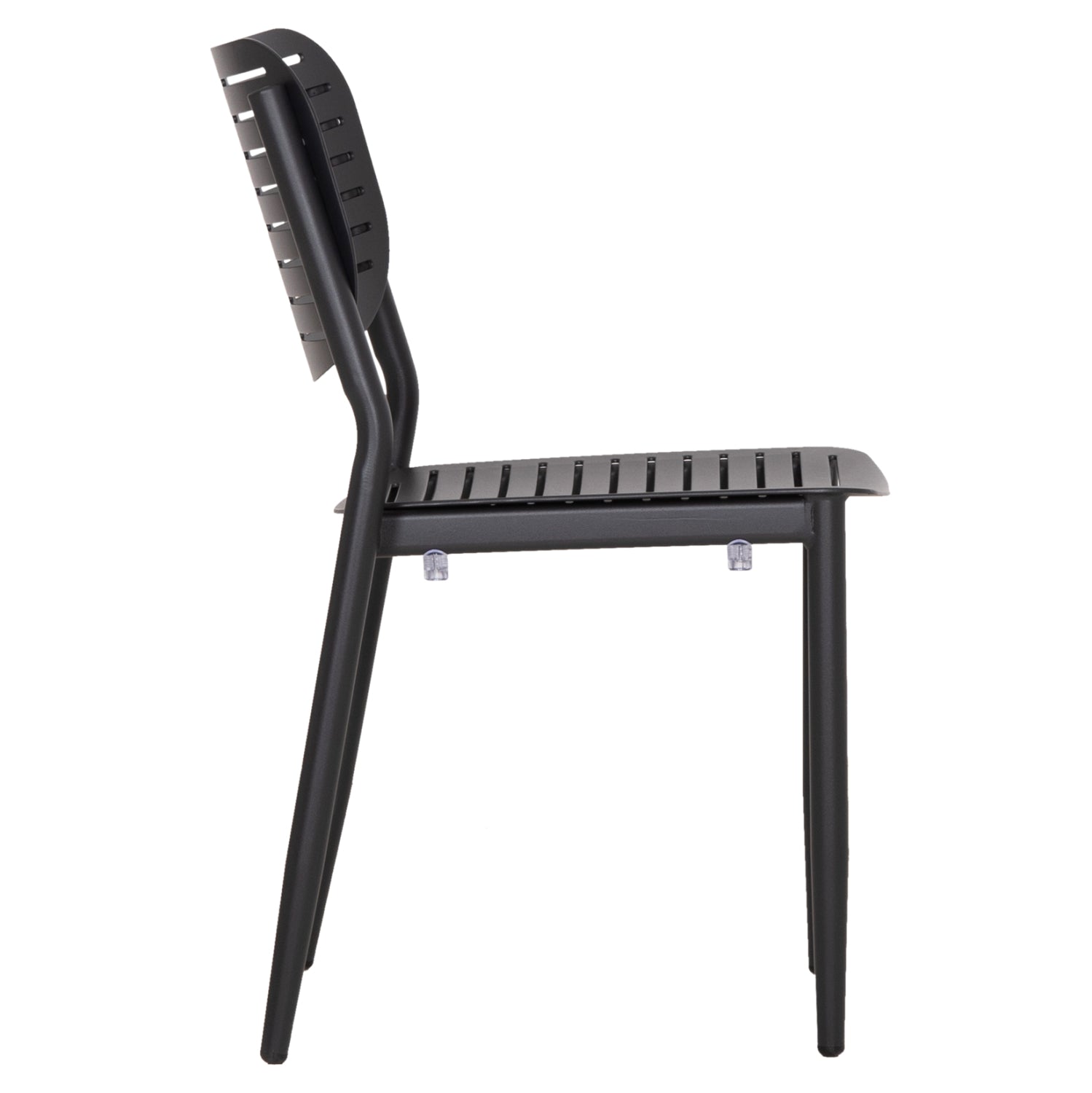 DINING CHAIR HILLIARD HM6645.01 ALUMINUM IN CHARCOAL COLOR 46x54x78Hcm