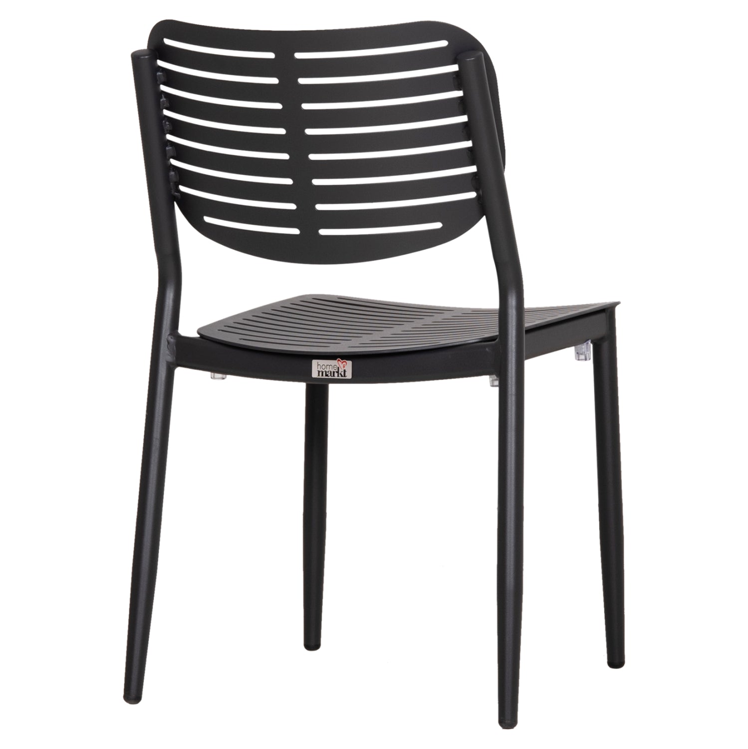 DINING CHAIR HILLIARD HM6645.01 ALUMINUM IN CHARCOAL COLOR 46x54x78Hcm