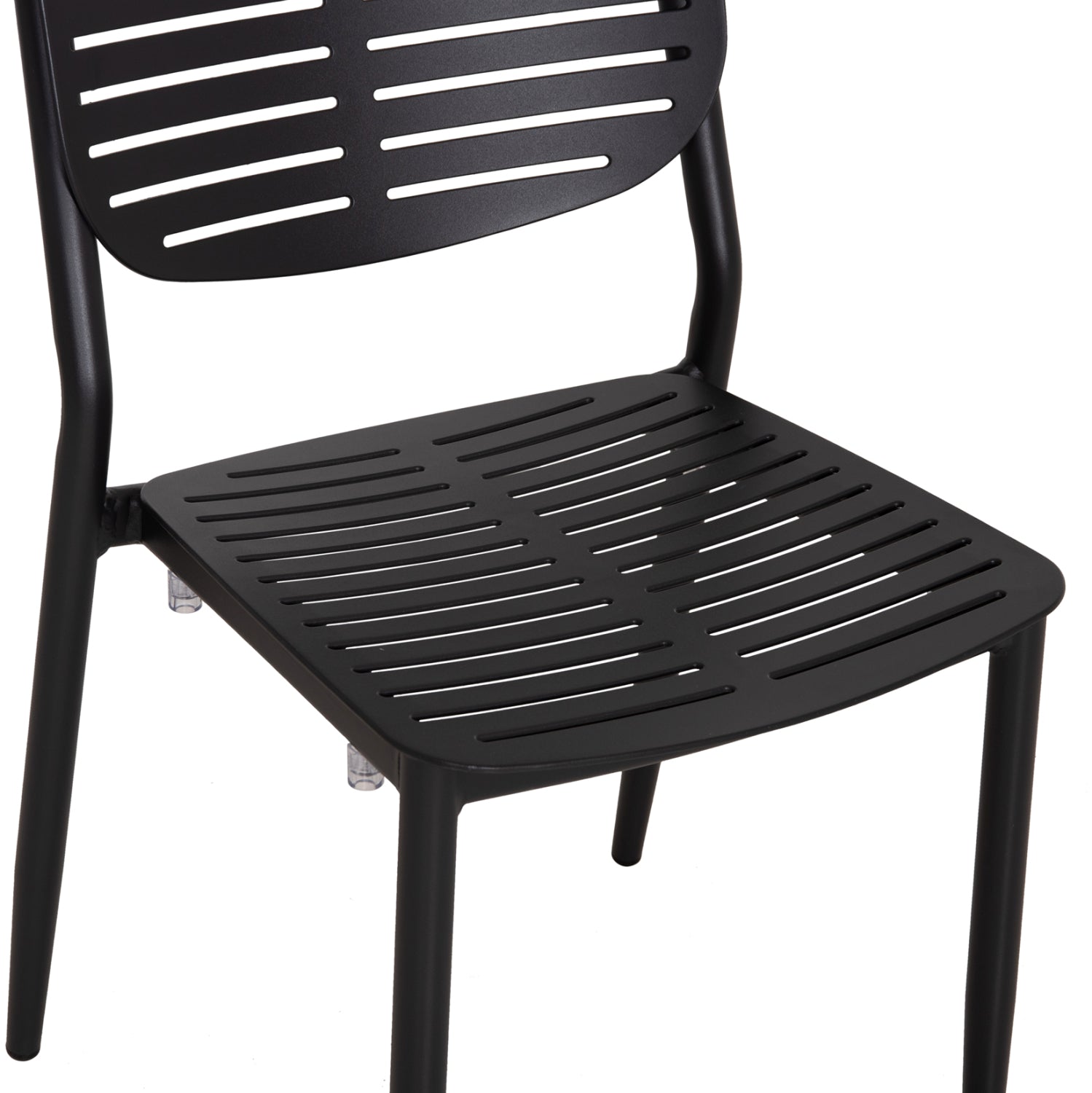 DINING CHAIR HILLIARD HM6645.01 ALUMINUM IN CHARCOAL COLOR 46x54x78Hcm