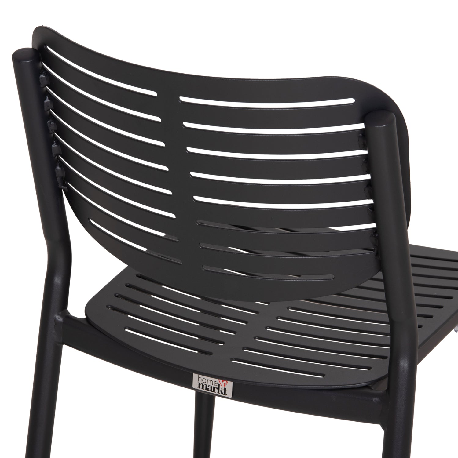 DINING CHAIR HILLIARD HM6645.01 ALUMINUM IN CHARCOAL COLOR 46x54x78Hcm