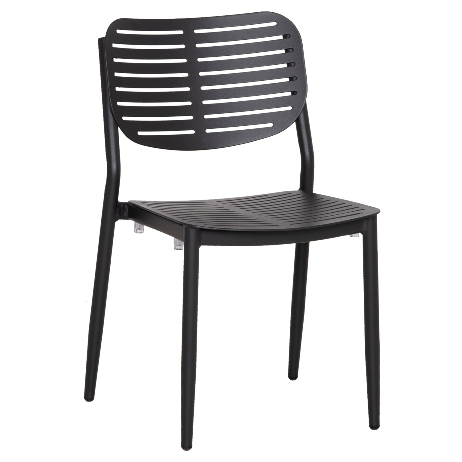 DINING CHAIR HILLIARD HM6645.01 ALUMINUM IN CHARCOAL COLOR 46x54x78Hcm