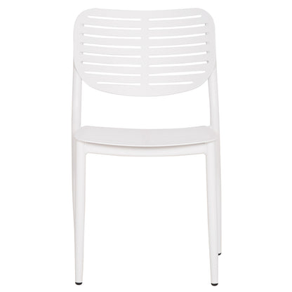 DINING CHAIR HILLIARD HM6645.02 ALUMINUM IN WHITE COLOR 46x54x78Hcm