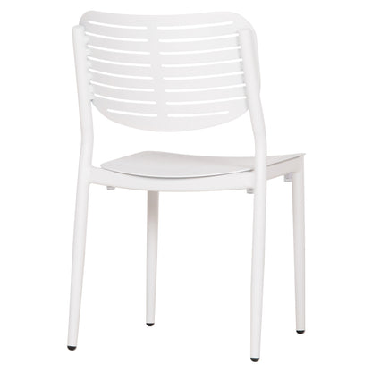 DINING CHAIR HILLIARD HM6645.02 ALUMINUM IN WHITE COLOR 46x54x78Hcm