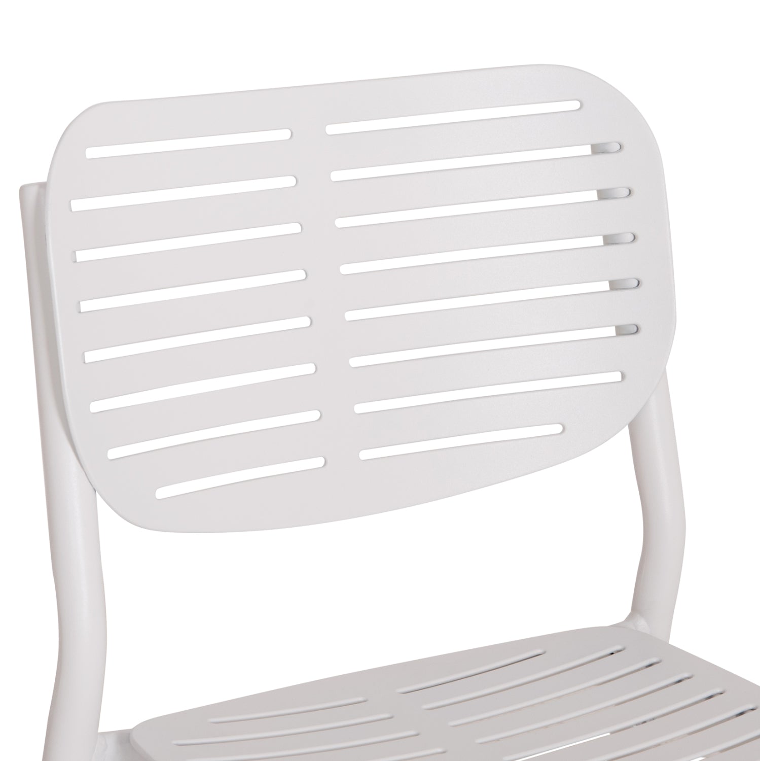 DINING CHAIR HILLIARD HM6645.02 ALUMINUM IN WHITE COLOR 46x54x78Hcm