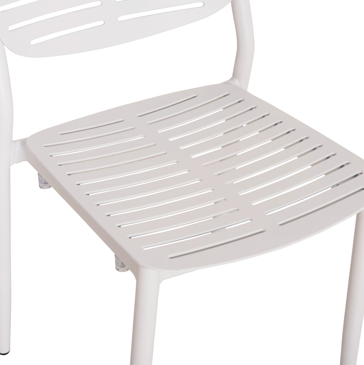 DINING CHAIR HILLIARD HM6645.02 ALUMINUM IN WHITE COLOR 46x54x78Hcm