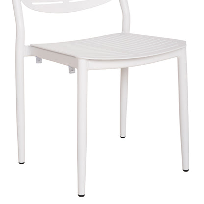 DINING CHAIR HILLIARD HM6645.02 ALUMINUM IN WHITE COLOR 46x54x78Hcm