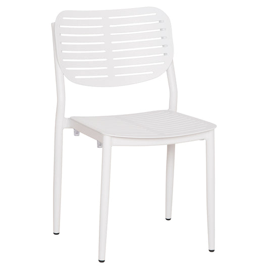 DINING CHAIR HILLIARD HM6645.02 ALUMINUM IN WHITE COLOR 46x54x78Hcm