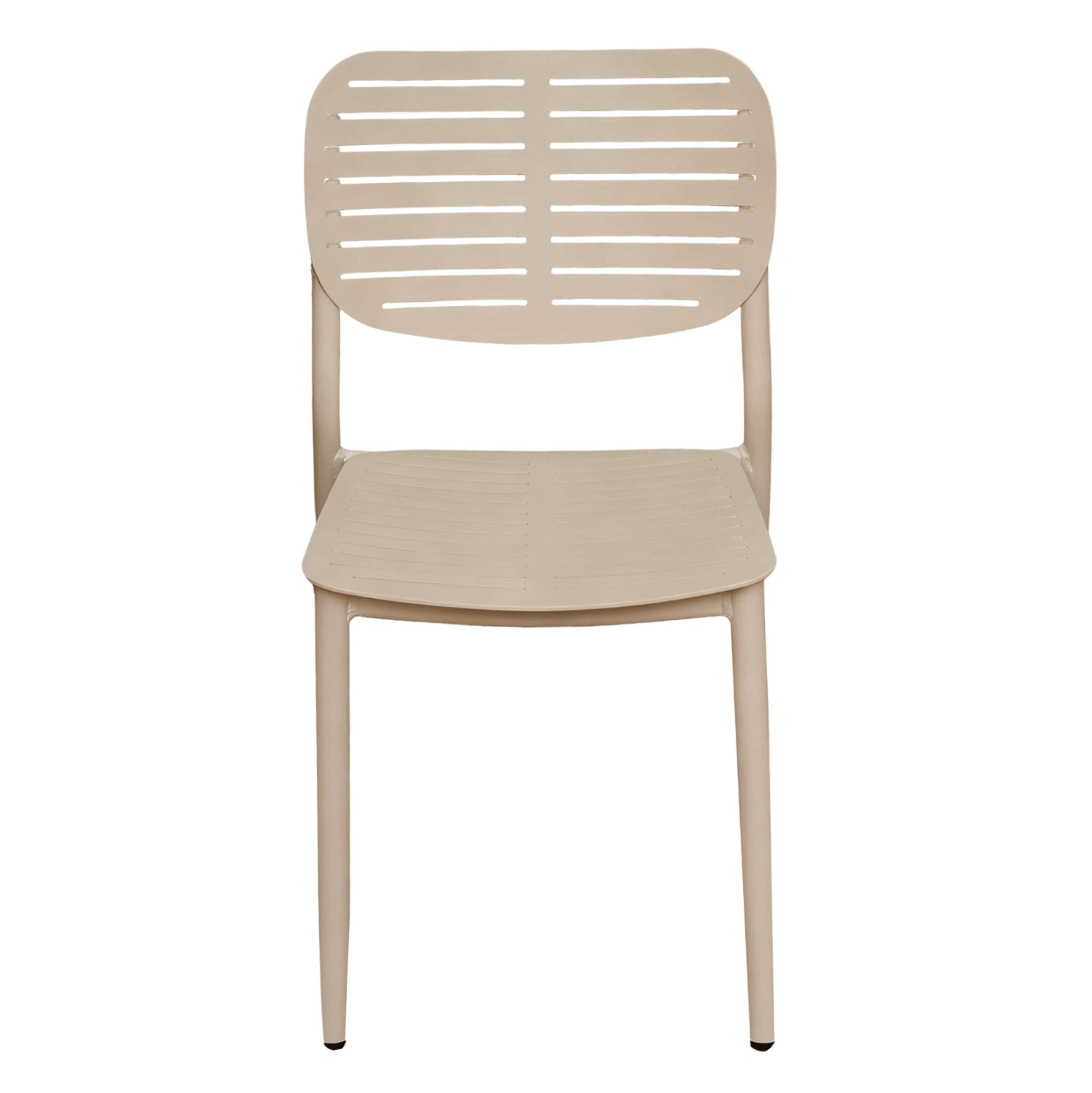DINING CHAIR HILLIARD HM6645.04 ALUMINUM IN CHAMPAGNE COLOR 44.5x58x80Hcm