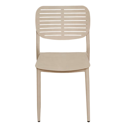 DINING CHAIR HILLIARD HM6645.04 ALUMINUM IN CHAMPAGNE COLOR 44.5x58x80Hcm
