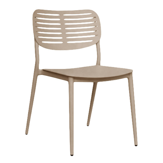 DINING CHAIR HILLIARD HM6645.04 ALUMINUM IN CHAMPAGNE COLOR 44.5x58x80Hcm