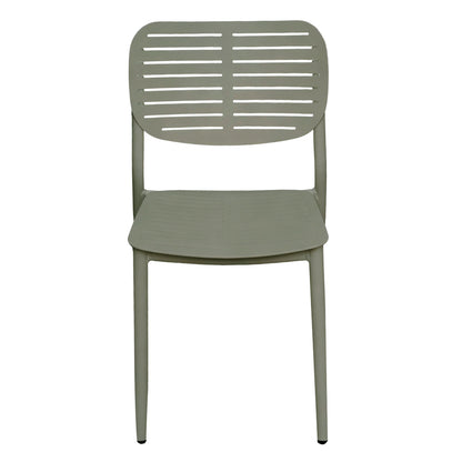 DINING CHAIR HILLIARD HM6645.07 ALUMINUM IN OLIVE GREEN COLOR 44.5x58x80Hcm