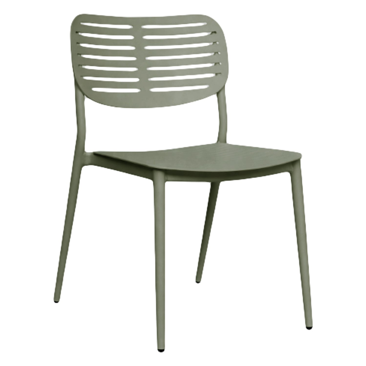 DINING CHAIR HILLIARD HM6645.07 ALUMINUM IN OLIVE GREEN COLOR 44.5x58x80Hcm