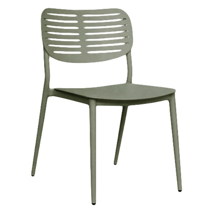 DINING CHAIR HILLIARD HM6645.07 ALUMINUM IN OLIVE GREEN COLOR 44.5x58x80Hcm