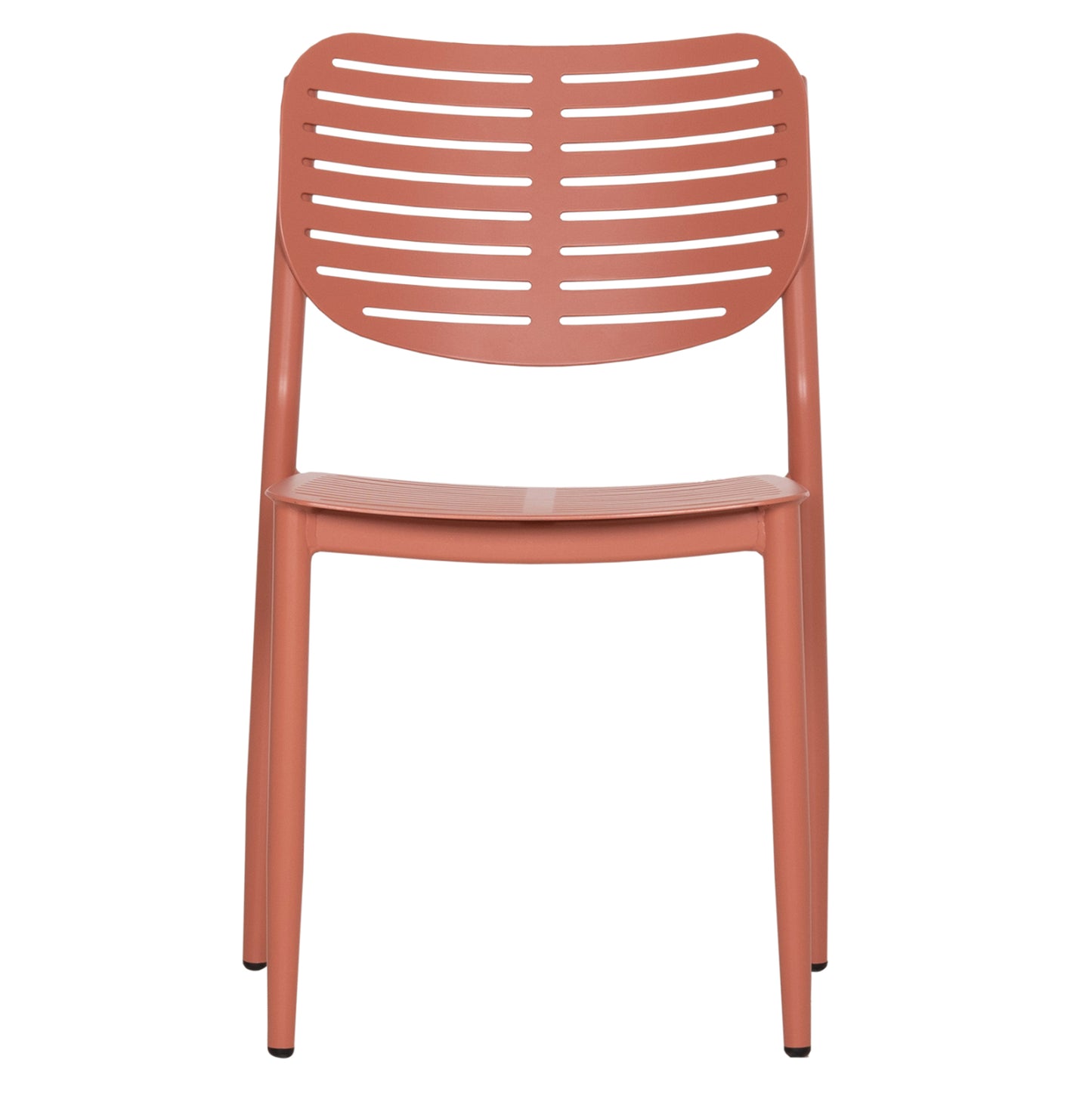 DINING CHAIR HILLIARD HM6645.08 ALUMINUM IN TERRACOTTA COLOR 46x54x78Hcm