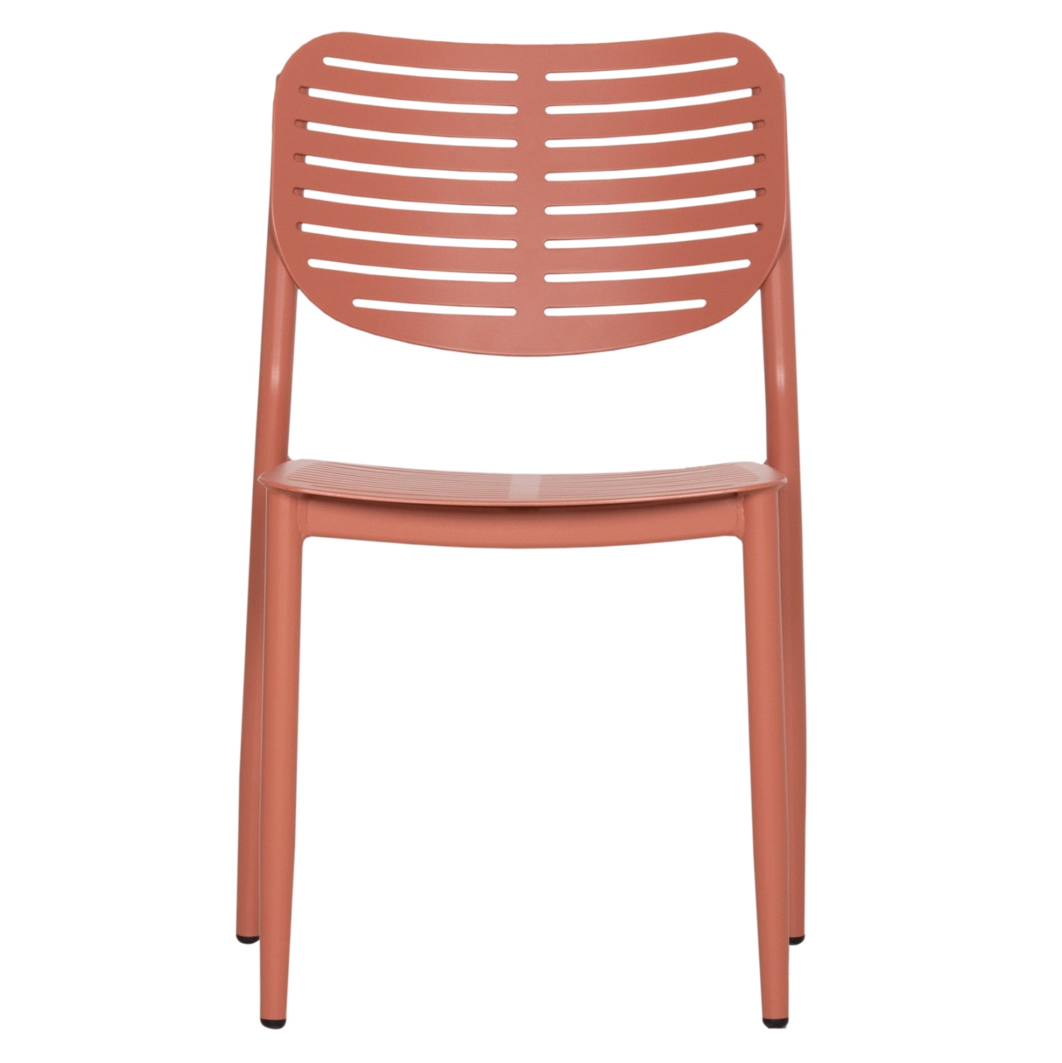DINING CHAIR HILLIARD HM6645.08 ALUMINUM IN TERRACOTTA COLOR 46x54x78Hcm