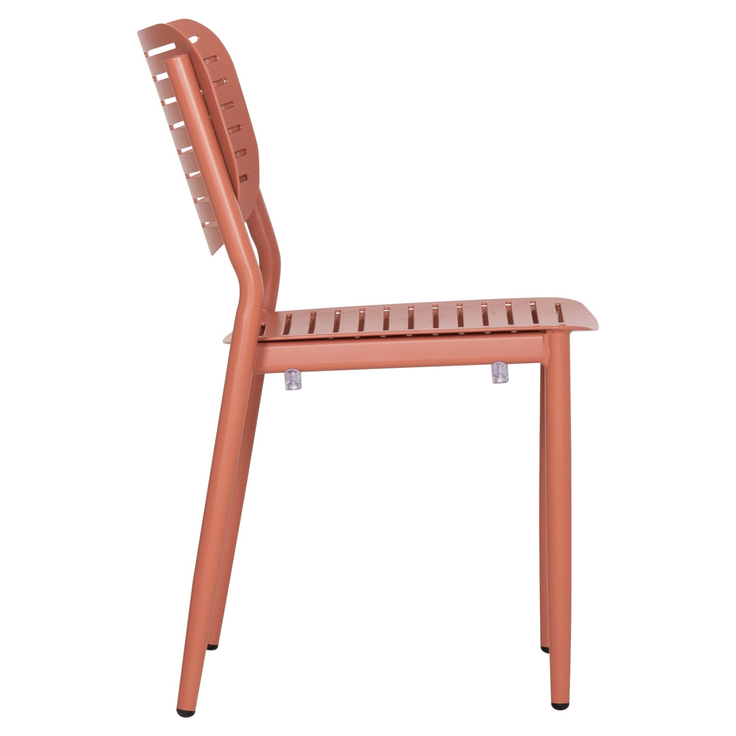 DINING CHAIR HILLIARD HM6645.08 ALUMINUM IN TERRACOTTA COLOR 46x54x78Hcm