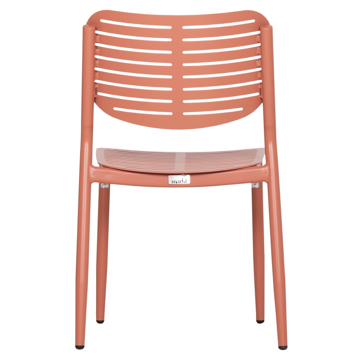 DINING CHAIR HILLIARD HM6645.08 ALUMINUM IN TERRACOTTA COLOR 46x54x78Hcm