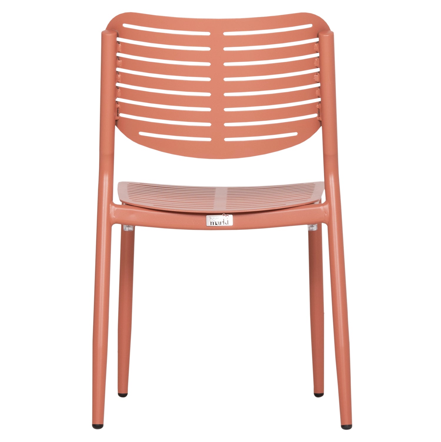 DINING CHAIR HILLIARD HM6645.08 ALUMINUM IN TERRACOTTA COLOR 46x54x78Hcm