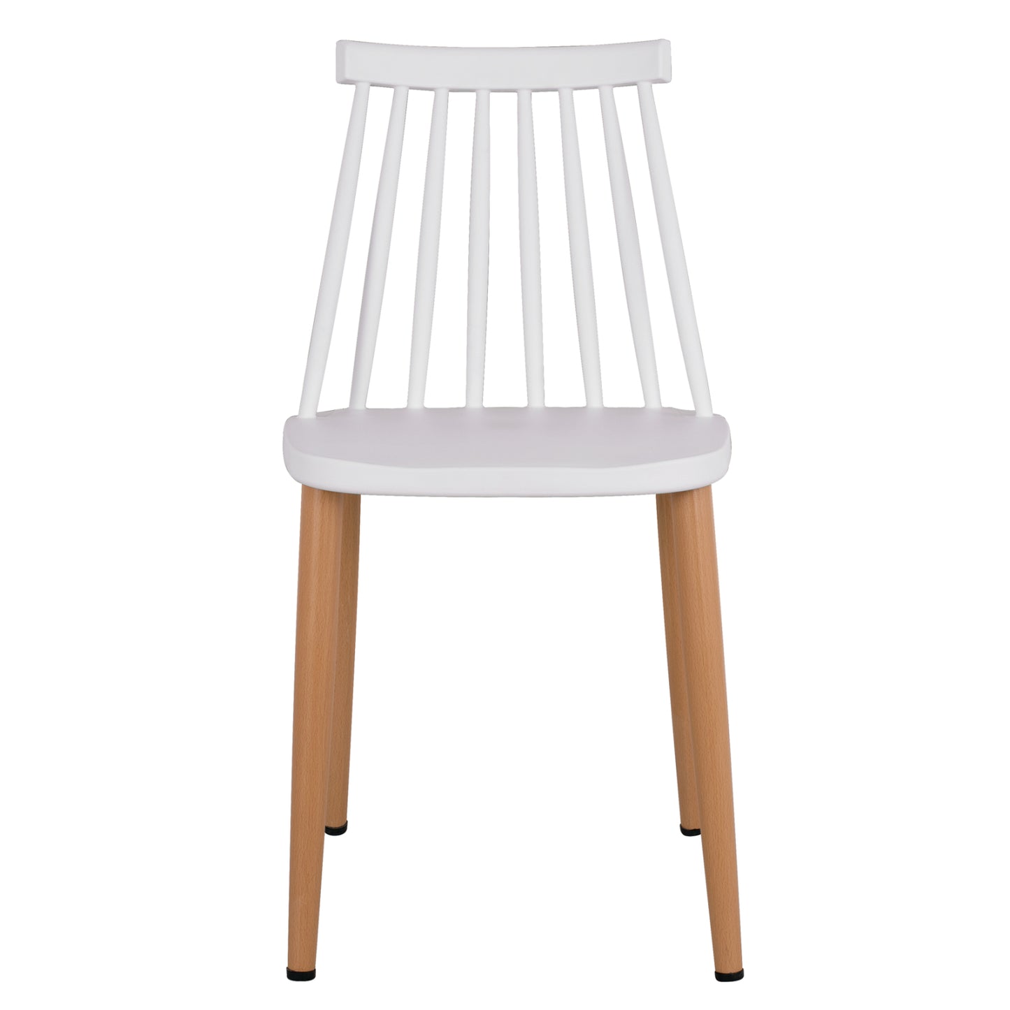 Dining chair HM8052.01 Vanessa White with metallic legs 43x46,5x82cm