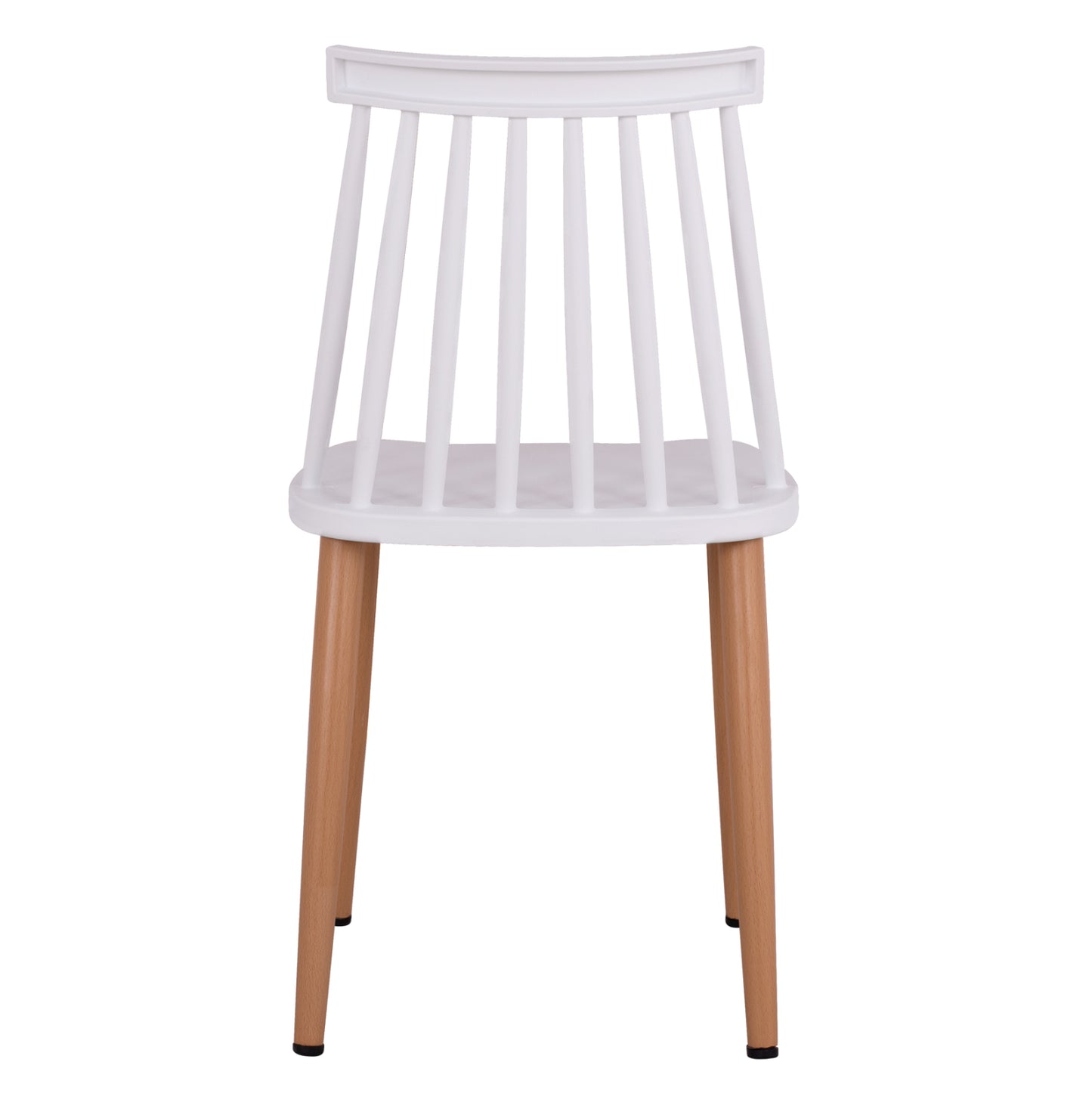 Dining chair HM8052.01 Vanessa White with metallic legs 43x46,5x82cm