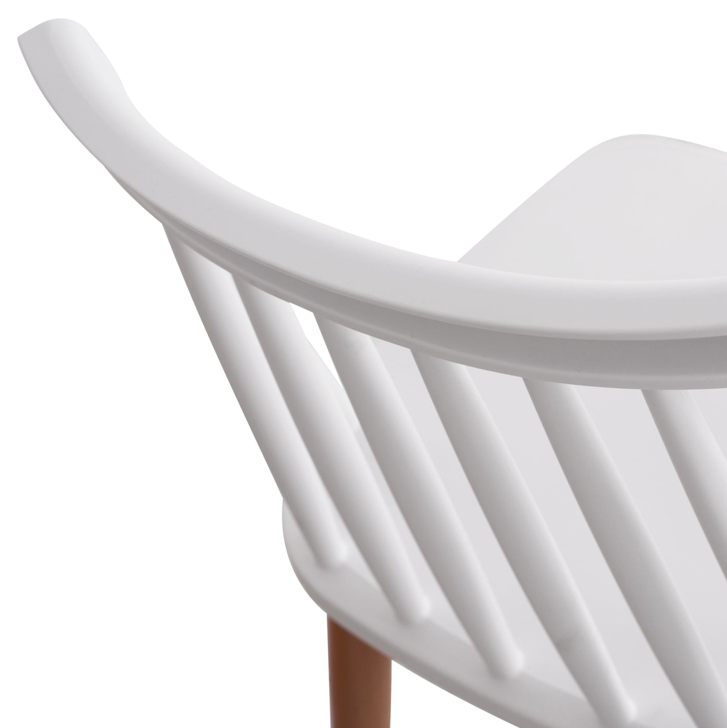 Dining chair HM8052.01 Vanessa White with metallic legs 43x46,5x82cm