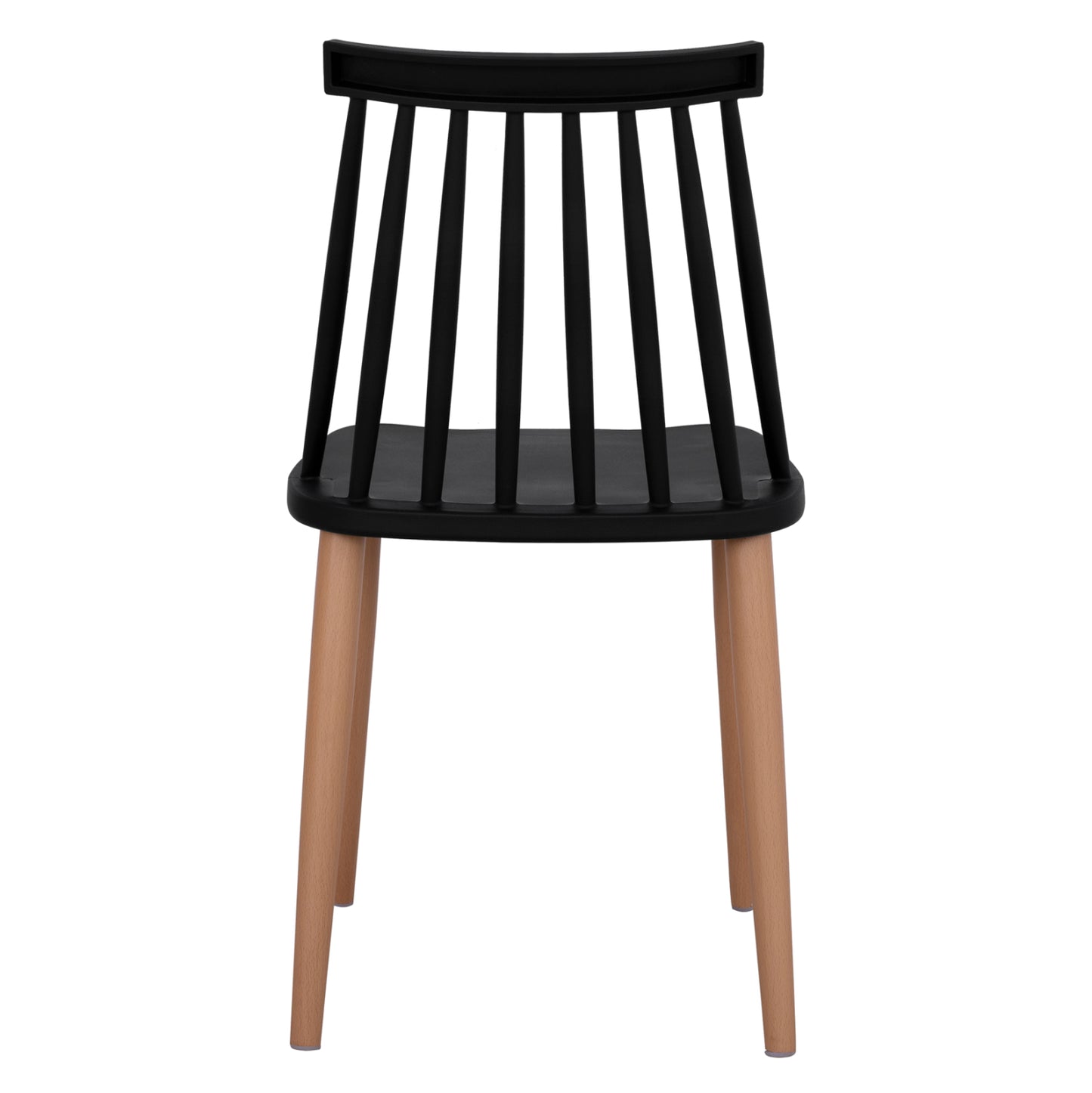 Dining chair HM8052.02 Vanessa Black with metallic legs 43x46,5x82cm