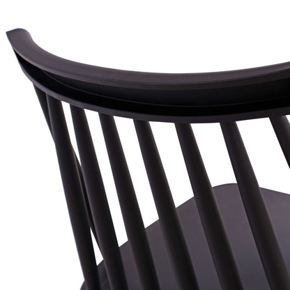 Dining chair HM8052.02 Vanessa Black with metallic legs 43x46,5x82cm