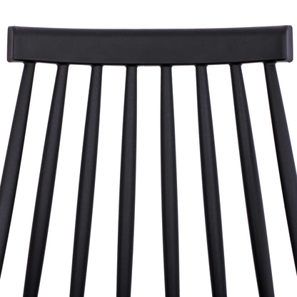 Dining chair HM8052.02 Vanessa Black with metallic legs 43x46,5x82cm