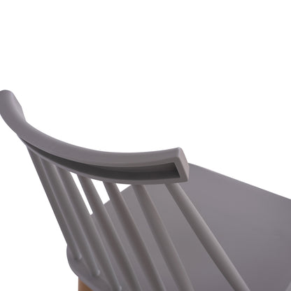 Dining chair HM8052.10 Vanessa grey with metallic legs 43x46,5x82cm