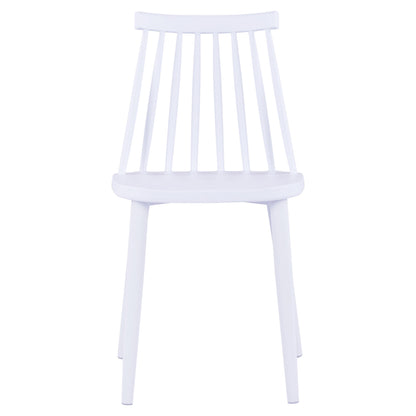 Dining chair HM8052.11 Vanessa White with metallic white legs 43x46,5x82 cm.