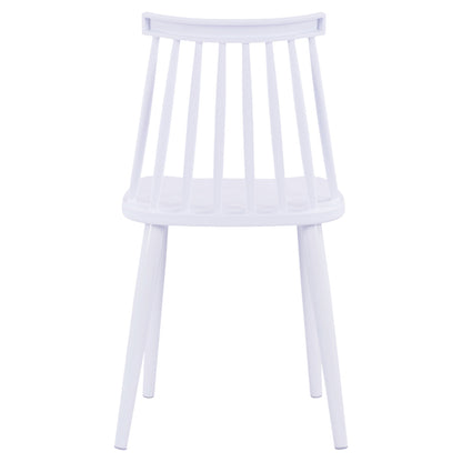 Dining chair HM8052.11 Vanessa White with metallic white legs 43x46,5x82 cm.