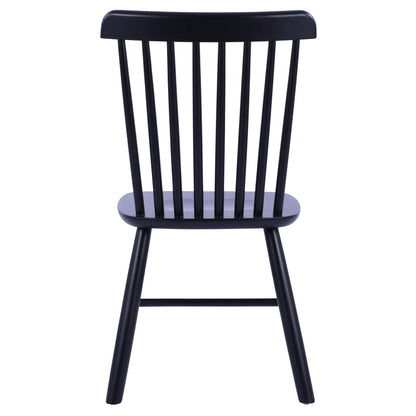 DINING CHAIR LUCIEN HM8645.02 BEECH WOOD IN BLACK MATTE COLOR 48x54x86H cm