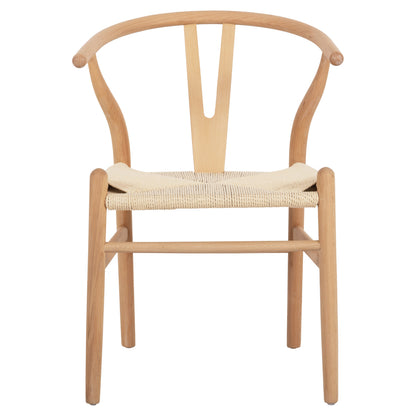 DINING CHAIR BRAVE HM8695.11 BEECH WOOD IN NATURAL-ROPE IN NATURAL 54.5x53x75Hcm