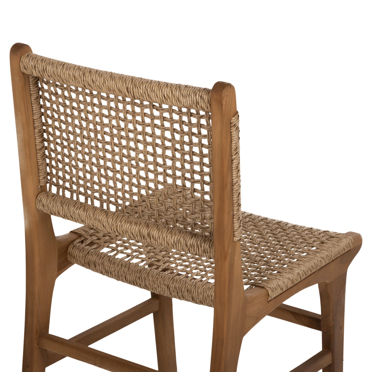 DINING CHAIR NESHA HM9386.11 TEAK WOOD AND VIRO ROPE 50x56x85Hcm.