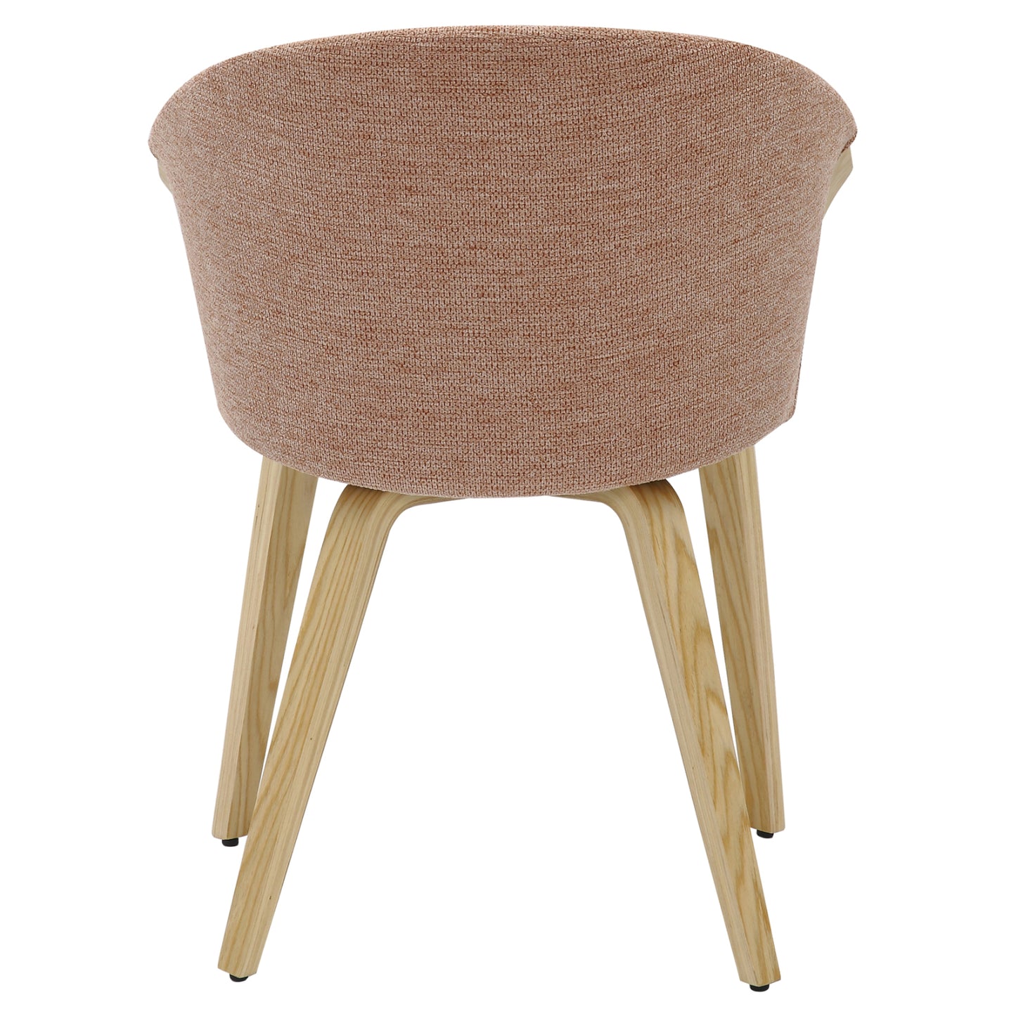 DINING CHAIR JESPER HM9977.01 PLYWOOD FRAME IN OAK-REDWOOD FABRIC 61x54x74Hcm.
