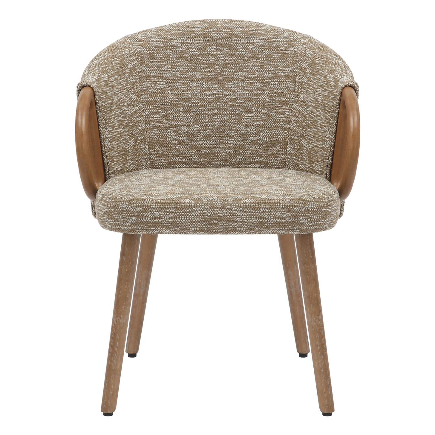 DINING CHAIR RIG HM9979.01 BEECH WOOD LEGS IN WHITEWASH-BEIGE FABRIC 59x58,5x72,5Hcm.