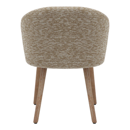 DINING CHAIR RIG HM9979.01 BEECH WOOD LEGS IN WHITEWASH-BEIGE FABRIC 59x58,5x72,5Hcm.