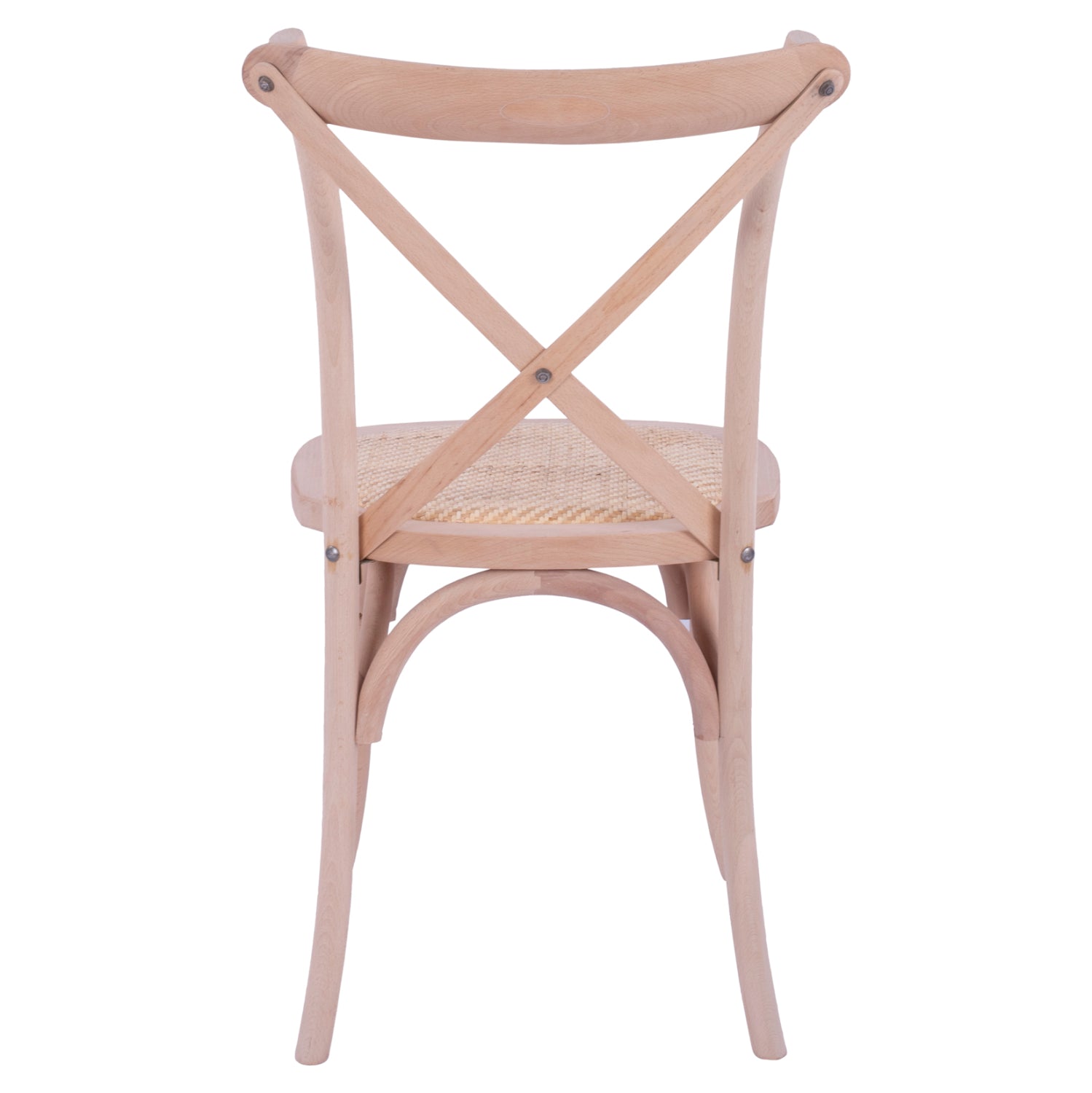 Chair Owen Wooden Stackable from beech wood unpainted with crossed back HM8575.20 45x55,5x90 cm