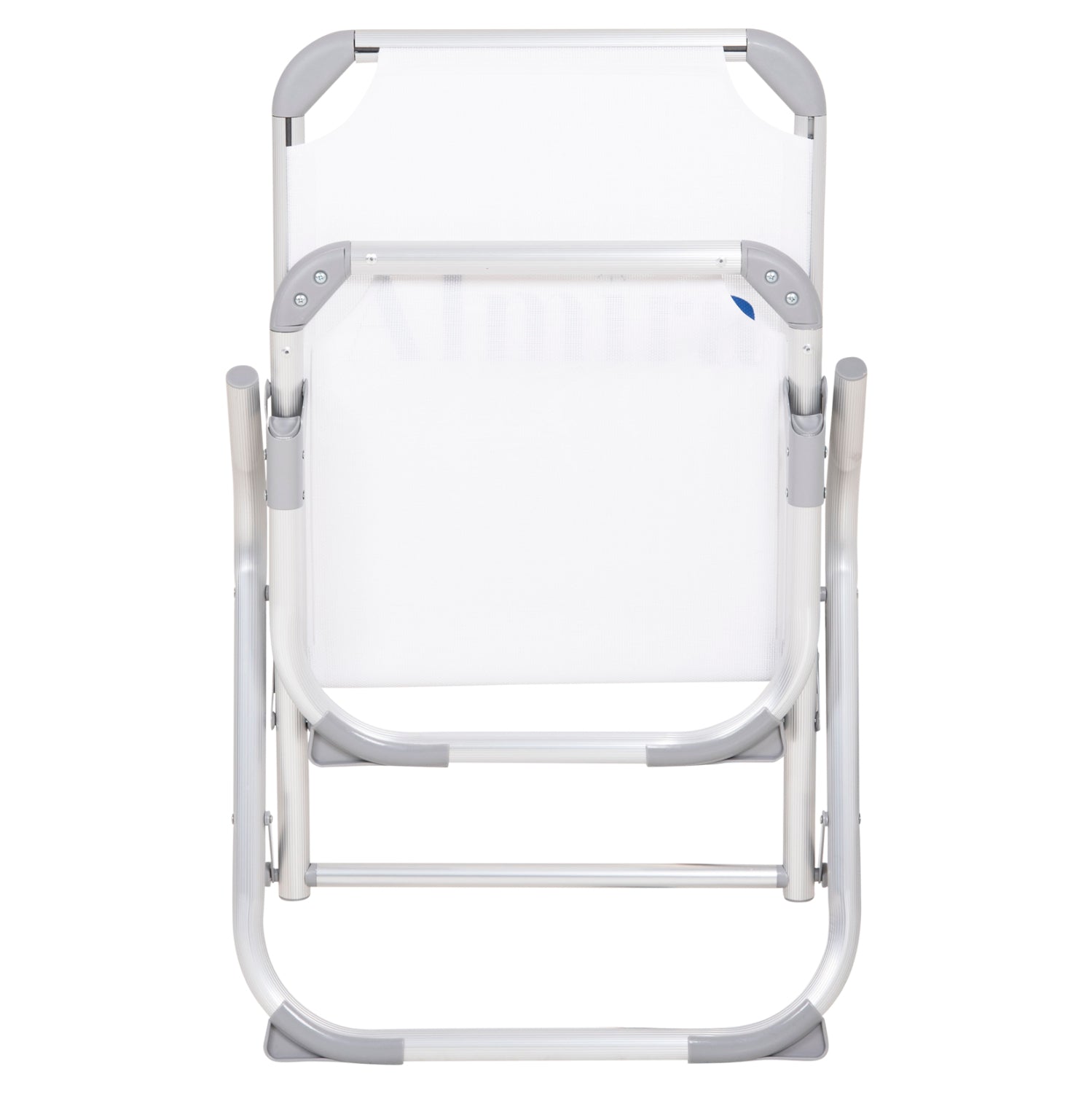 RAISED BEACH CHAIR HEAVY DUTY ALUMINUM ALMIRA HM6431.03 WHITE TEXTILENE 53x68x80Hcm
