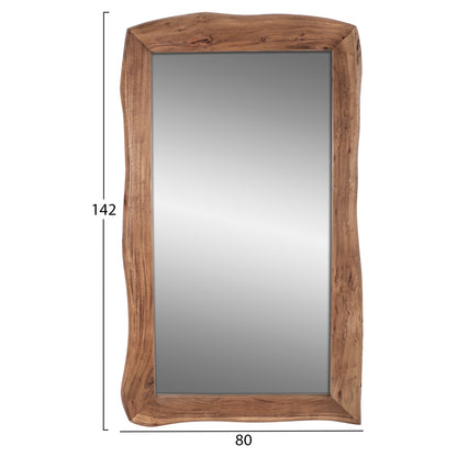 Mirror HM8186.11 from solid acacia wood Natural 140Χ80Χ4