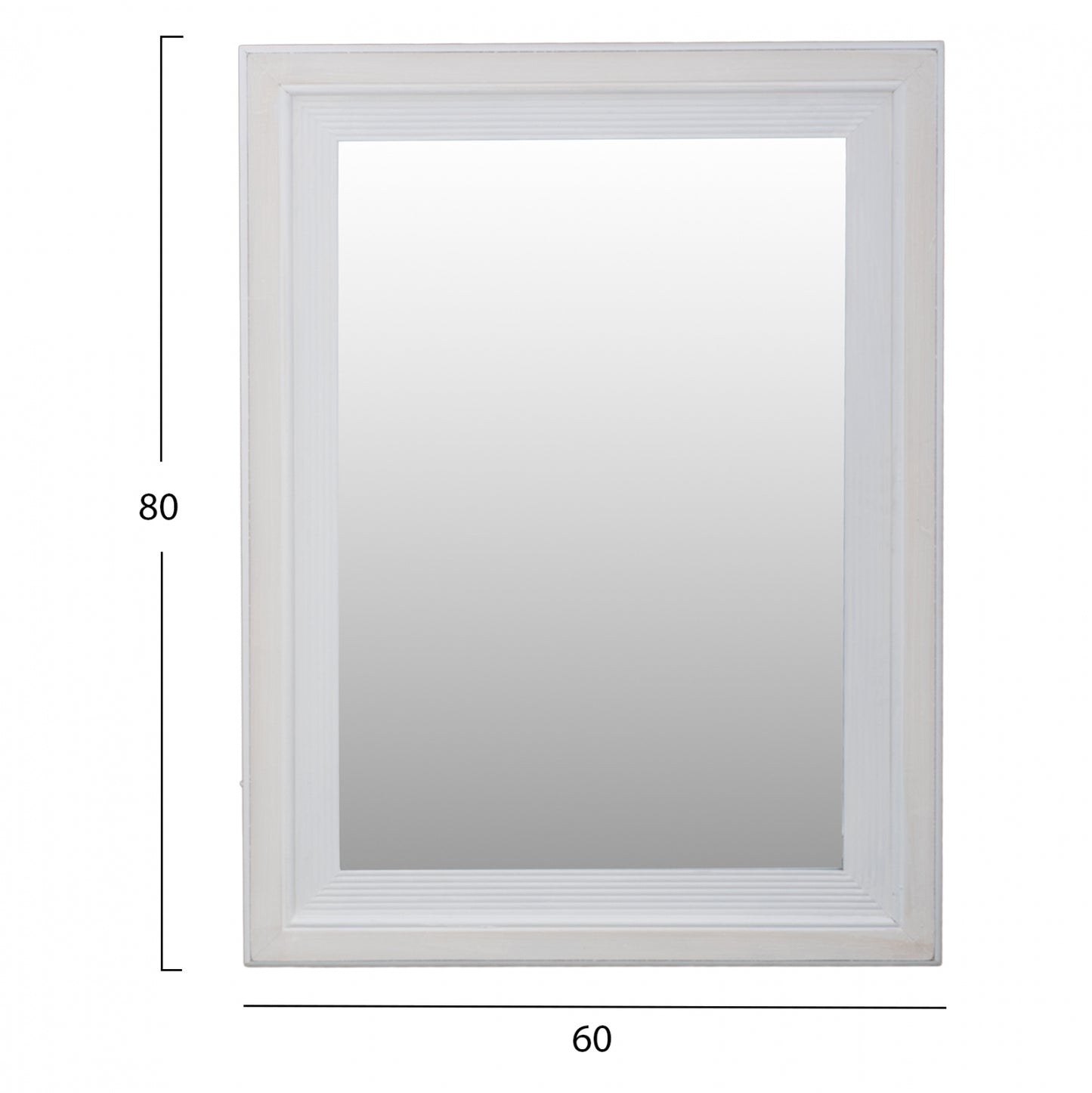 MIRROR HM7191 WHITE PATINA 60Χ2Χ80 cm.