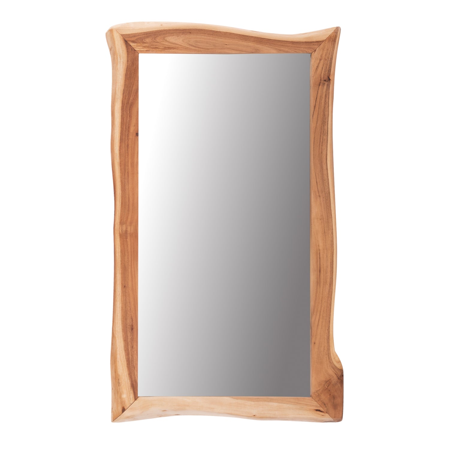 WALL MIRROR ZION HM8186.21 SOLID ACACIA WOOD-LIGHT NATURAL WOOD COLOR 140x80x4(thickness)cm.